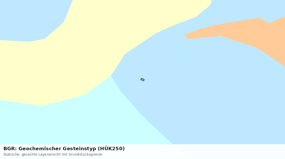 Statische Kartenansicht: BGR: Geochemischer Gesteinstyp (HÜK250)
