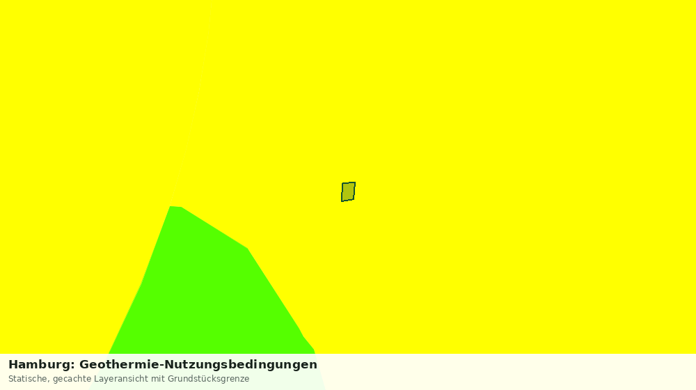 Statische Kartenansicht: Hamburg: Geothermie-Nutzungsbedingungen
