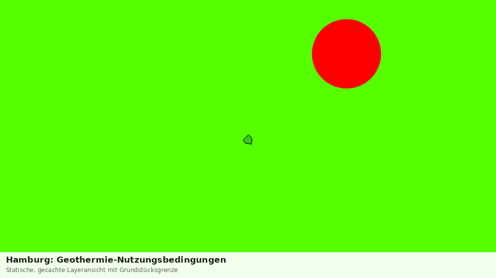 Statische Kartenansicht: Hamburg: Geothermie-Nutzungsbedingungen