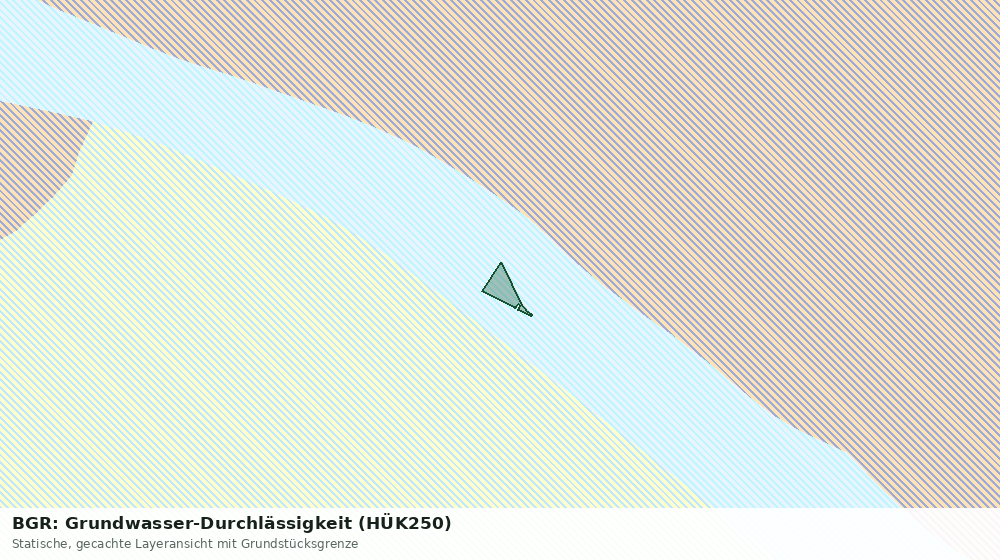 Statische Kartenansicht: BGR: Grundwasser-Durchlässigkeit (HÜK250)