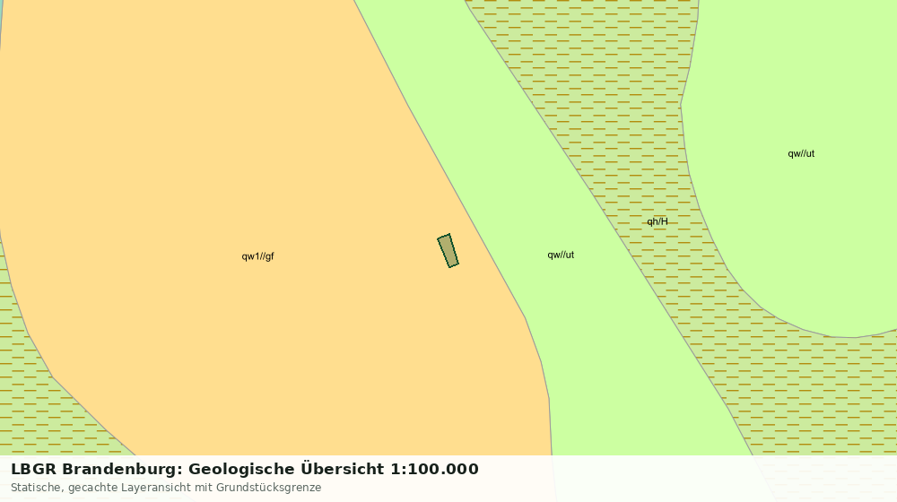 Statische Kartenansicht: LBGR Brandenburg: Geologische Übersicht 1:100.000