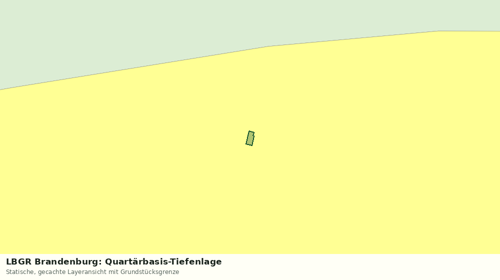 Statische Kartenansicht: LBGR Brandenburg: Quartärbasis-Tiefenlage