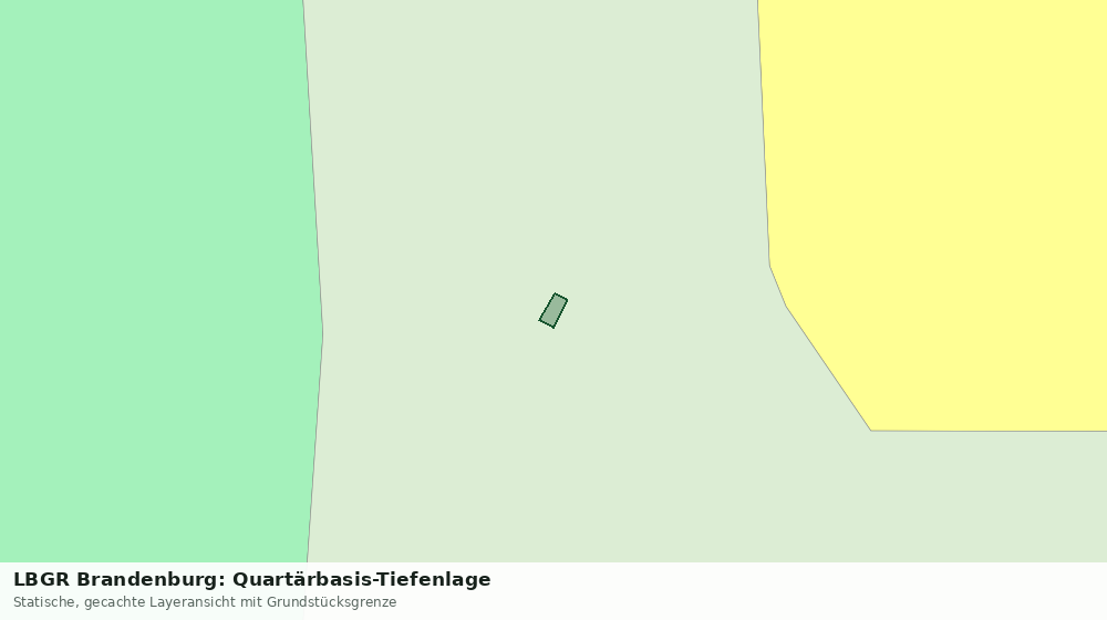Statische Kartenansicht: LBGR Brandenburg: Quartärbasis-Tiefenlage