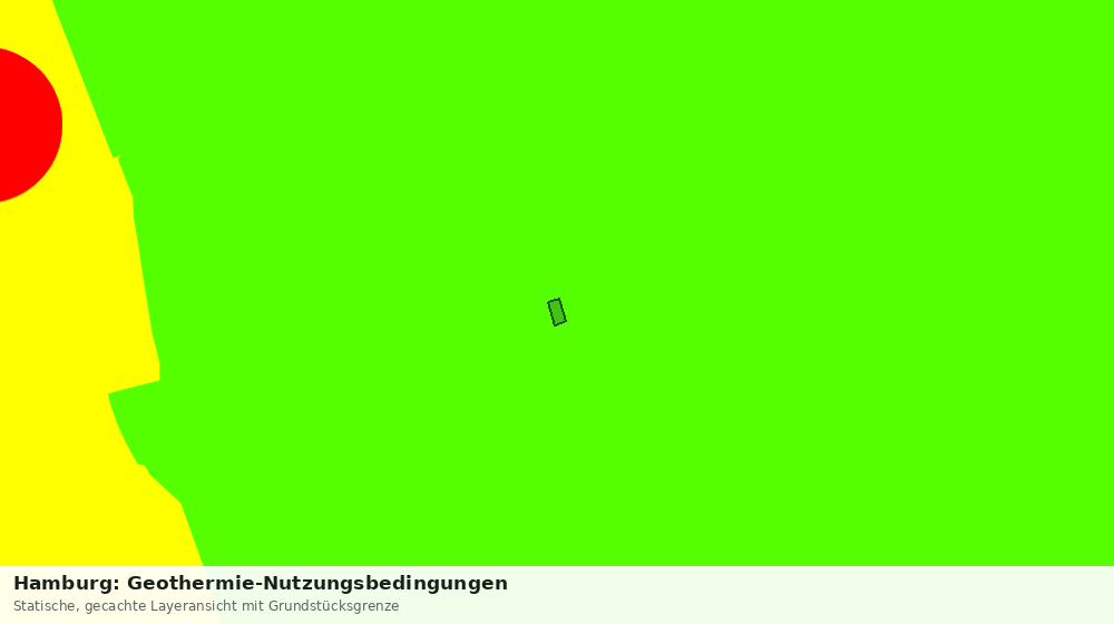 Statische Kartenansicht: Hamburg: Geothermie-Nutzungsbedingungen