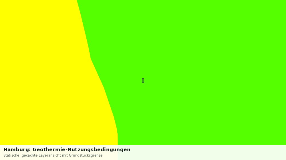 Statische Kartenansicht: Hamburg: Geothermie-Nutzungsbedingungen
