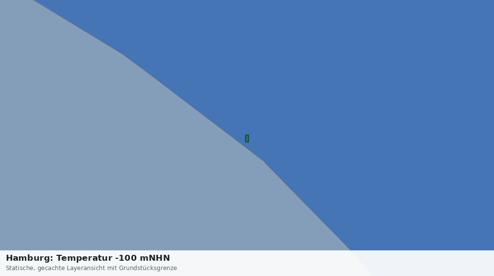 Statische Kartenansicht: Hamburg: Temperatur -100 mNHN