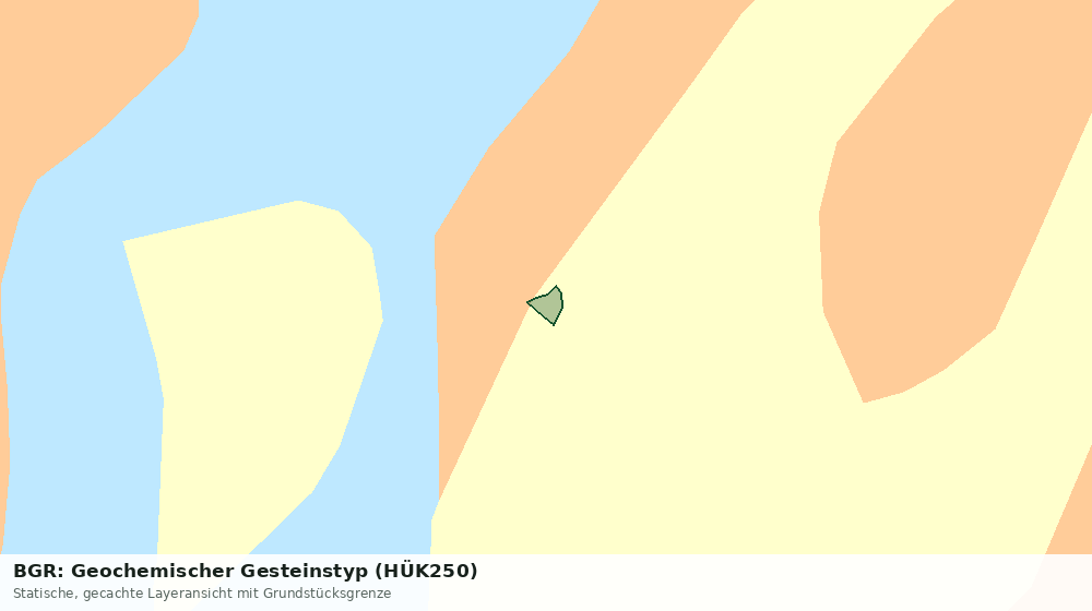 Statische Kartenansicht: BGR: Geochemischer Gesteinstyp (HÜK250)
