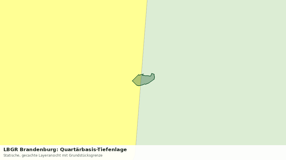 Statische Kartenansicht: LBGR Brandenburg: Quartärbasis-Tiefenlage