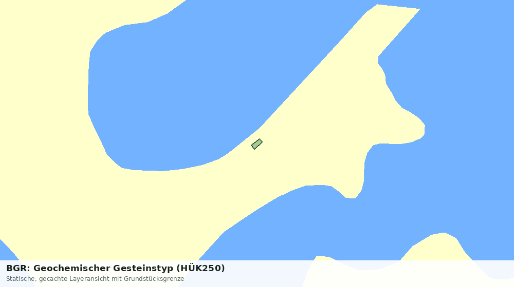 Statische Kartenansicht: BGR: Geochemischer Gesteinstyp (HÜK250)