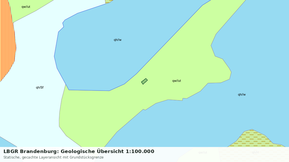 Statische Kartenansicht: LBGR Brandenburg: Geologische Übersicht 1:100.000