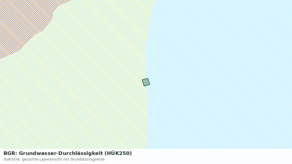 Statische Kartenansicht: BGR: Grundwasser-Durchlässigkeit (HÜK250)