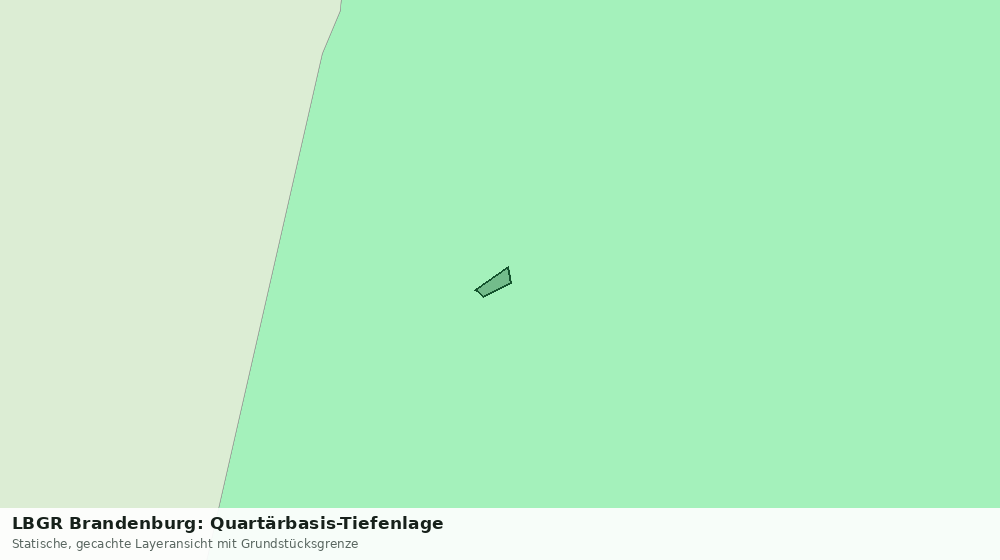 Statische Kartenansicht: LBGR Brandenburg: Quartärbasis-Tiefenlage