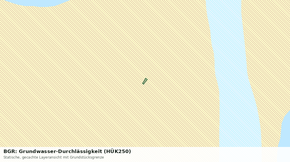 Statische Kartenansicht: BGR: Grundwasser-Durchlässigkeit (HÜK250)