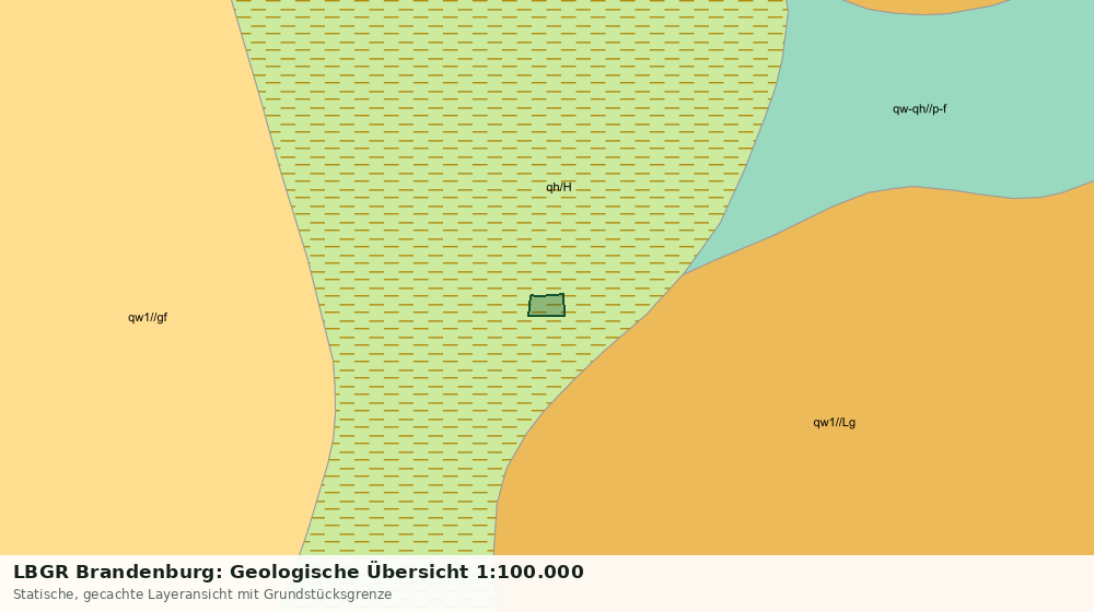 Statische Kartenansicht: LBGR Brandenburg: Geologische Übersicht 1:100.000