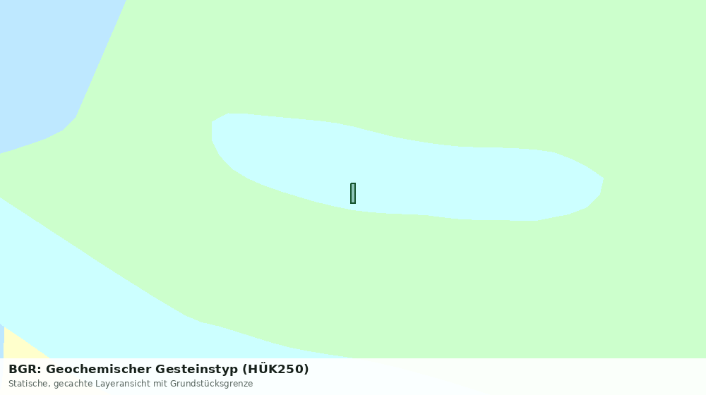 Statische Kartenansicht: BGR: Geochemischer Gesteinstyp (HÜK250)
