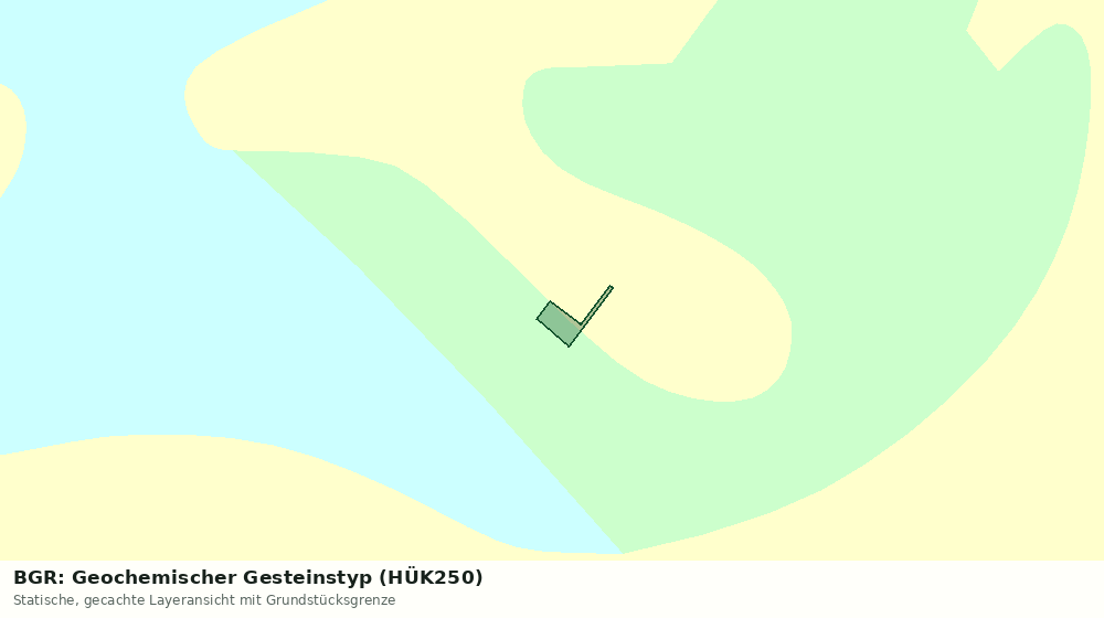 Statische Kartenansicht: BGR: Geochemischer Gesteinstyp (HÜK250)