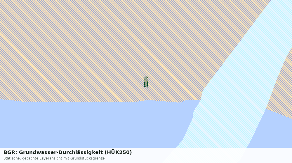 Statische Kartenansicht: BGR: Grundwasser-Durchlässigkeit (HÜK250)