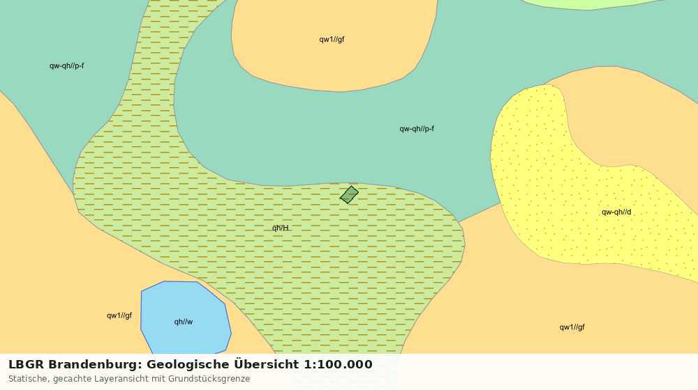 Statische Kartenansicht: LBGR Brandenburg: Geologische Übersicht 1:100.000