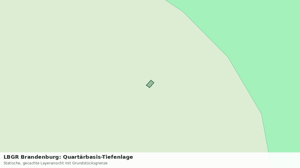 Statische Kartenansicht: LBGR Brandenburg: Quartärbasis-Tiefenlage