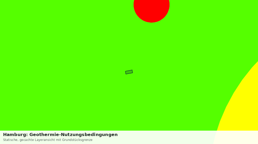 Statische Kartenansicht: Hamburg: Geothermie-Nutzungsbedingungen
