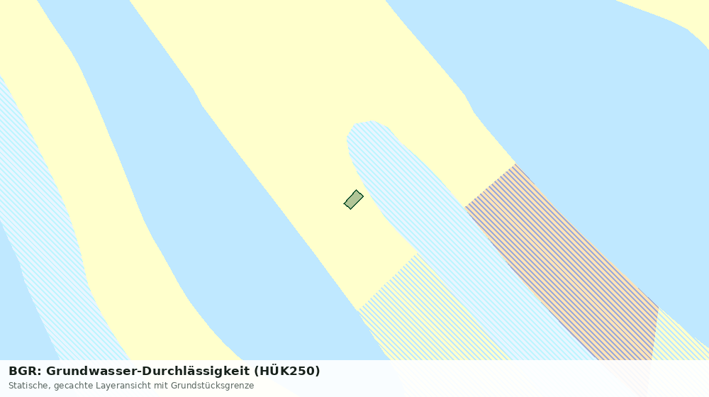 Statische Kartenansicht: BGR: Grundwasser-Durchlässigkeit (HÜK250)