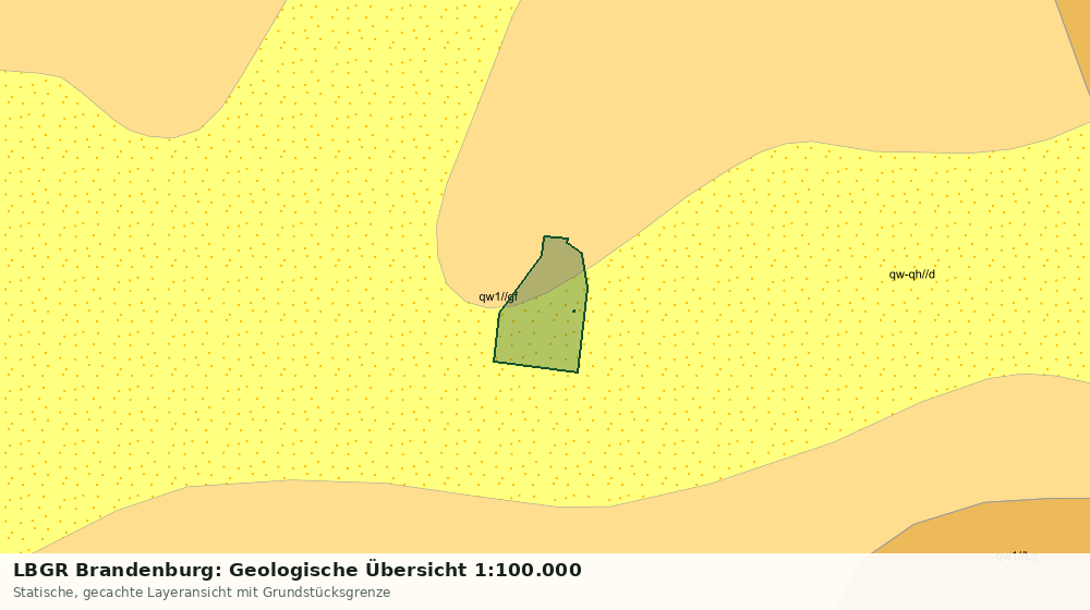 Statische Kartenansicht: LBGR Brandenburg: Geologische Übersicht 1:100.000