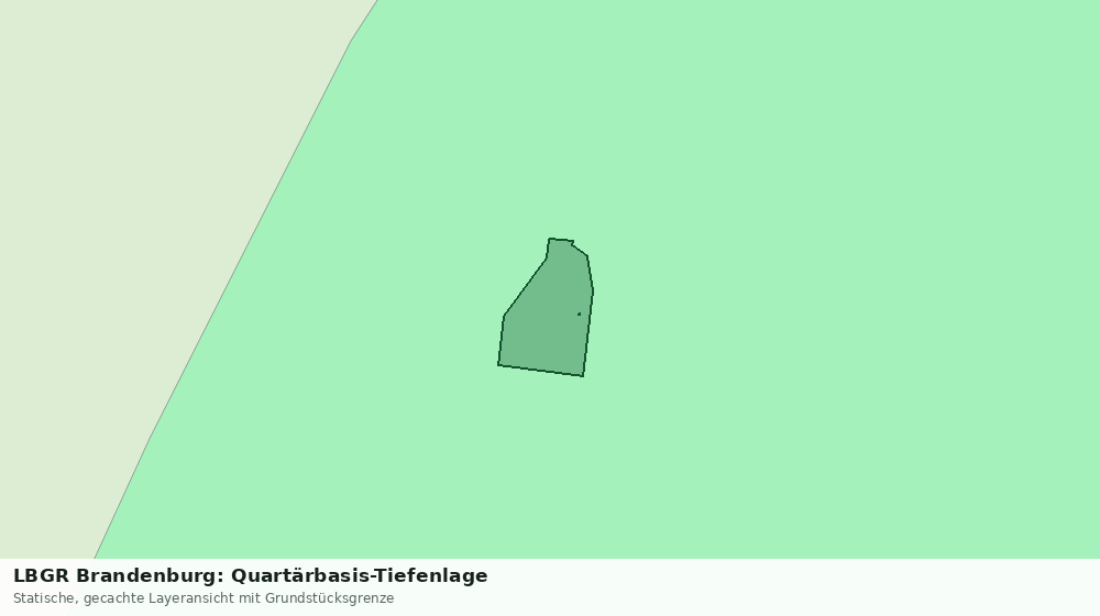 Statische Kartenansicht: LBGR Brandenburg: Quartärbasis-Tiefenlage