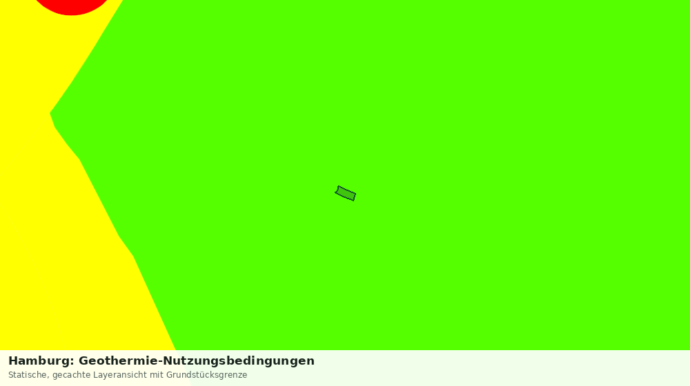 Statische Kartenansicht: Hamburg: Geothermie-Nutzungsbedingungen