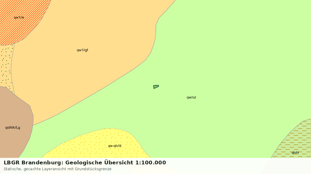 Statische Kartenansicht: LBGR Brandenburg: Geologische Übersicht 1:100.000