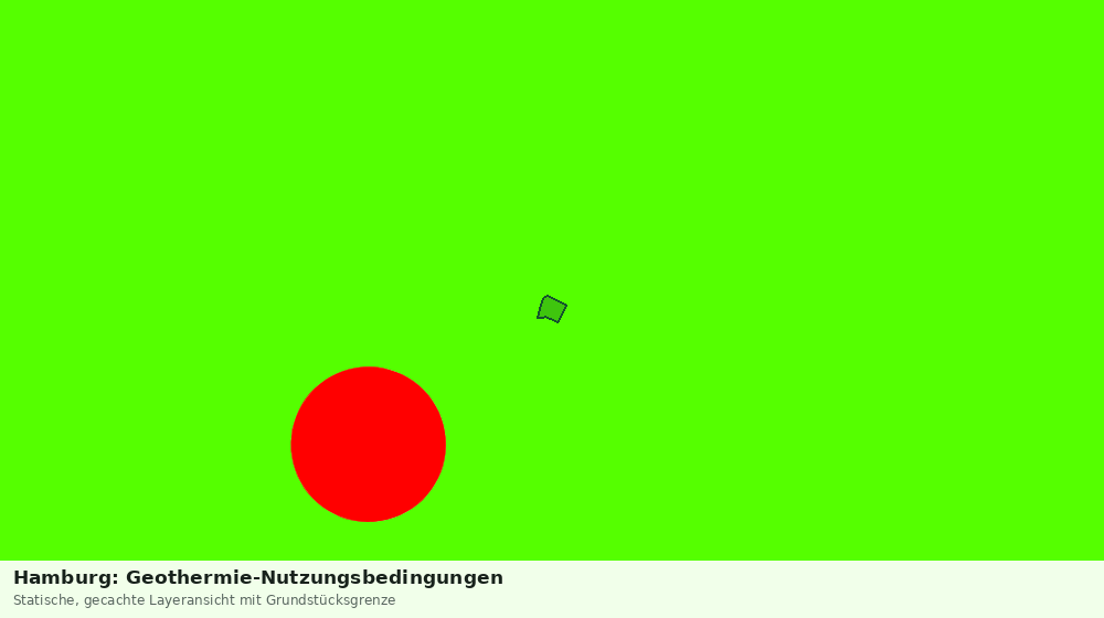 Statische Kartenansicht: Hamburg: Geothermie-Nutzungsbedingungen