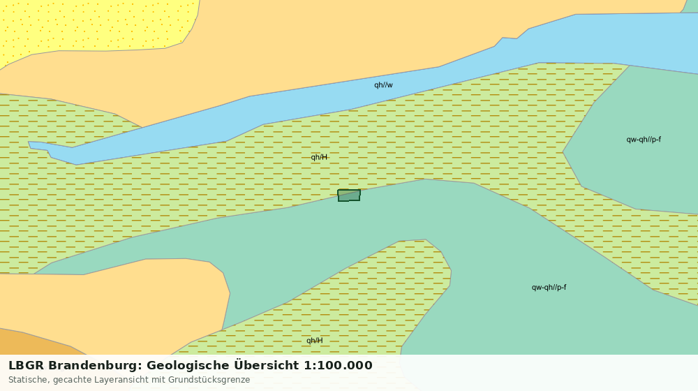 Statische Kartenansicht: LBGR Brandenburg: Geologische Übersicht 1:100.000