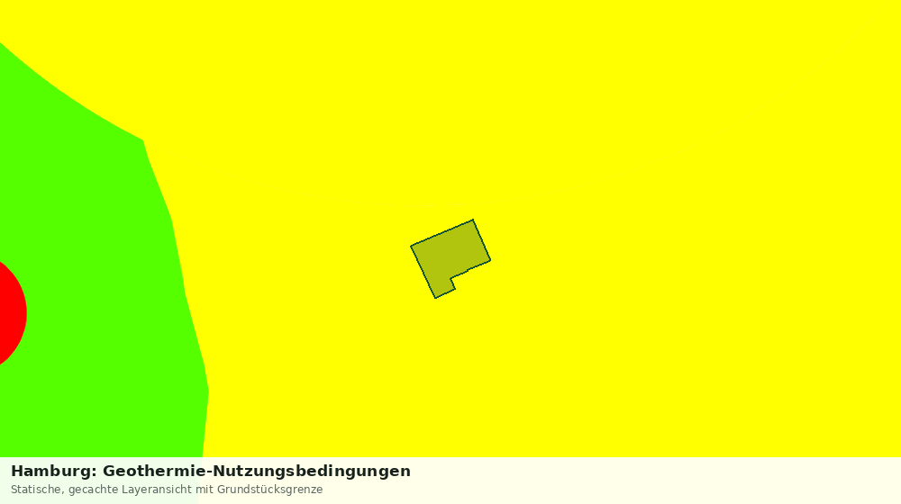 Statische Kartenansicht: Hamburg: Geothermie-Nutzungsbedingungen