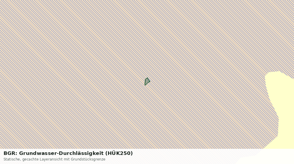 Statische Kartenansicht: BGR: Grundwasser-Durchlässigkeit (HÜK250)