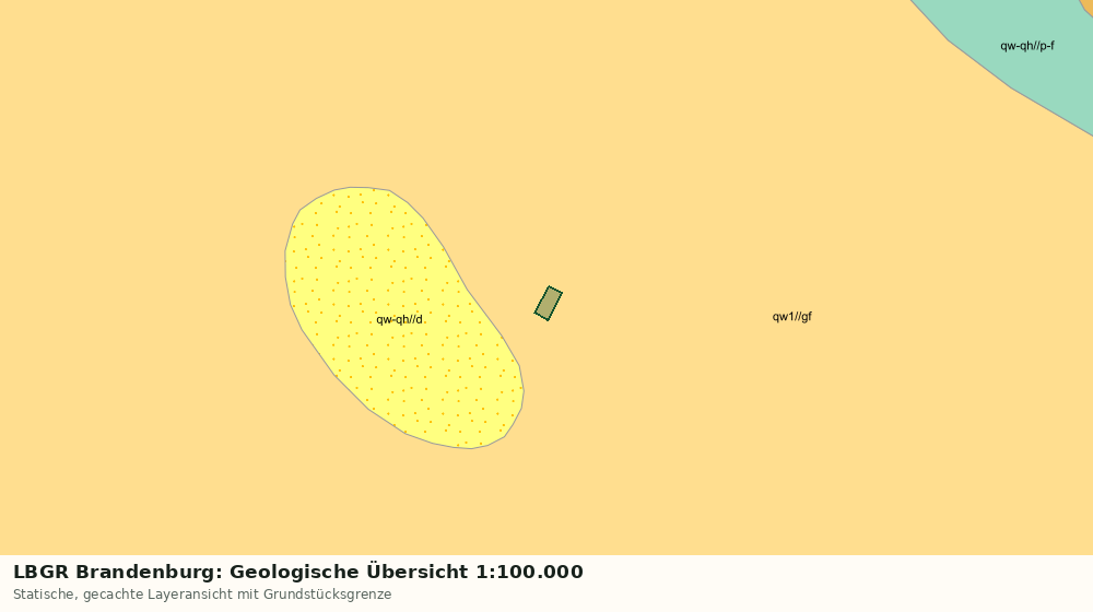 Statische Kartenansicht: LBGR Brandenburg: Geologische Übersicht 1:100.000