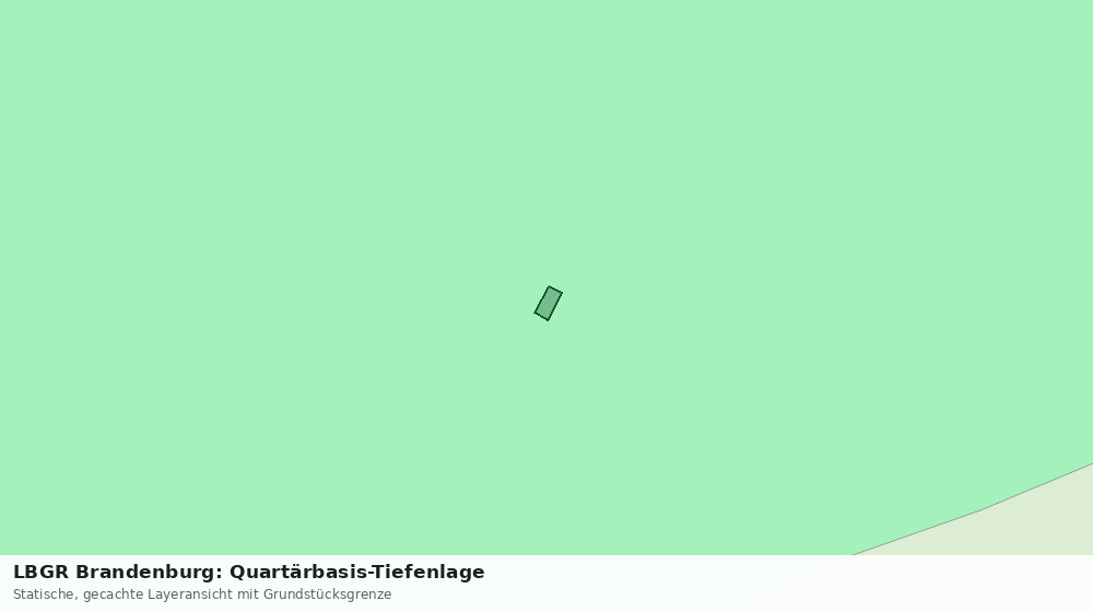 Statische Kartenansicht: LBGR Brandenburg: Quartärbasis-Tiefenlage