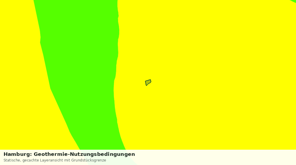Statische Kartenansicht: Hamburg: Geothermie-Nutzungsbedingungen