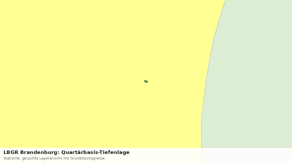 Statische Kartenansicht: LBGR Brandenburg: Quartärbasis-Tiefenlage