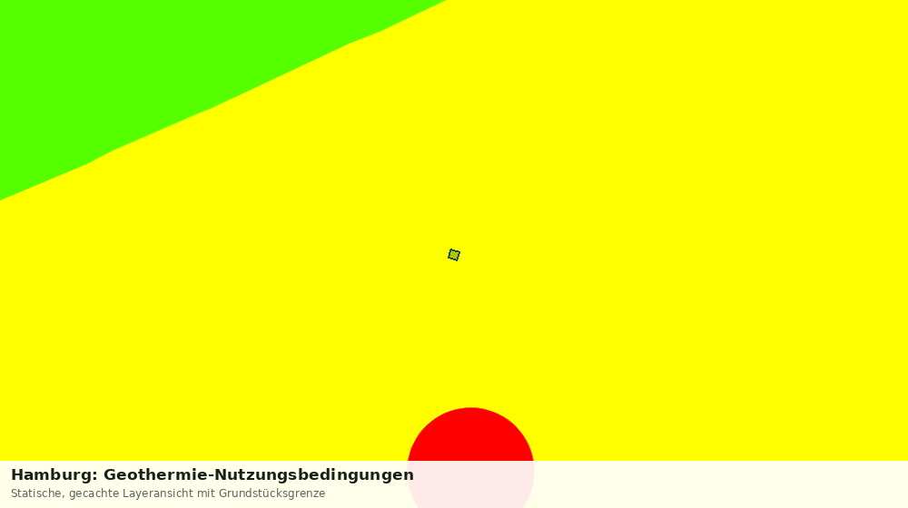 Statische Kartenansicht: Hamburg: Geothermie-Nutzungsbedingungen