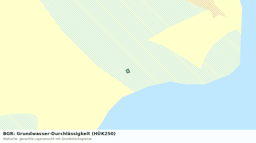 Statische Kartenansicht: BGR: Grundwasser-Durchlässigkeit (HÜK250)
