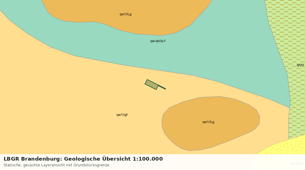 Statische Kartenansicht: LBGR Brandenburg: Geologische Übersicht 1:100.000
