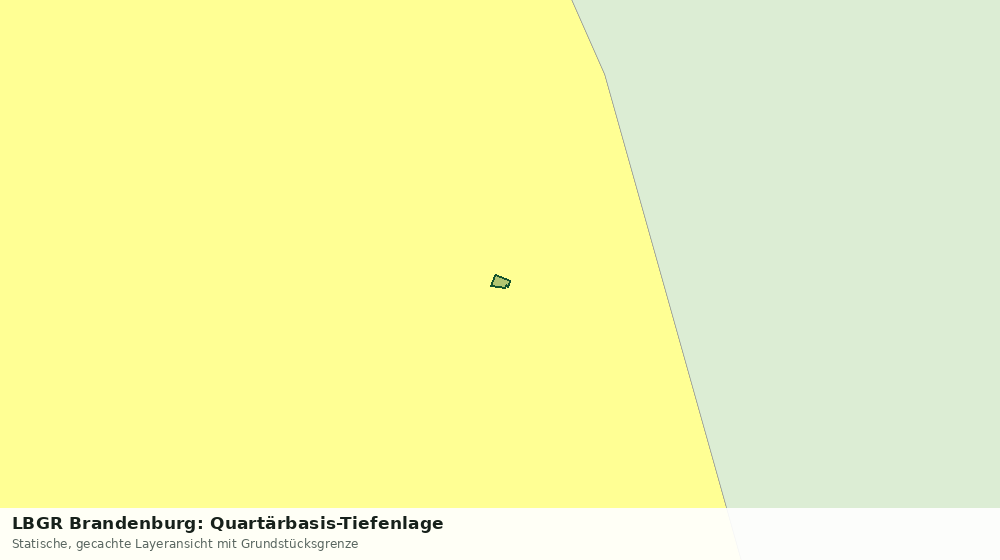 Statische Kartenansicht: LBGR Brandenburg: Quartärbasis-Tiefenlage