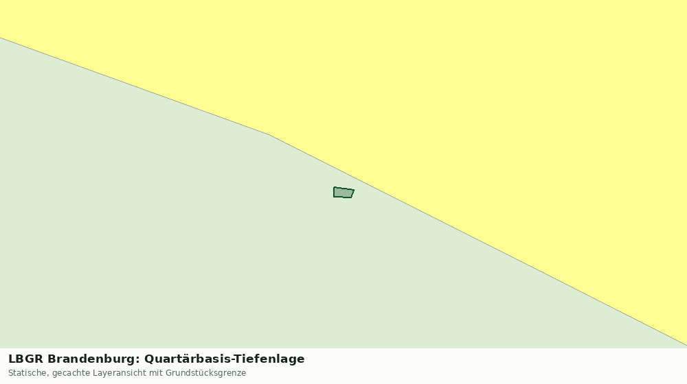 Statische Kartenansicht: LBGR Brandenburg: Quartärbasis-Tiefenlage