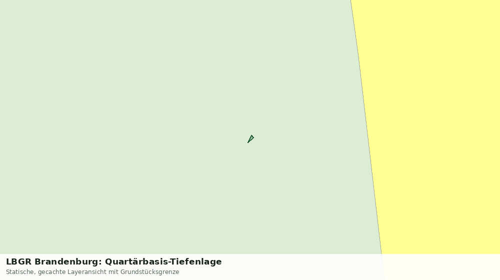 Statische Kartenansicht: LBGR Brandenburg: Quartärbasis-Tiefenlage