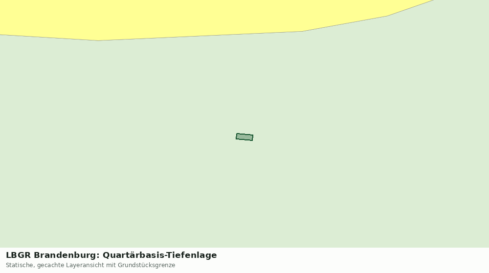 Statische Kartenansicht: LBGR Brandenburg: Quartärbasis-Tiefenlage