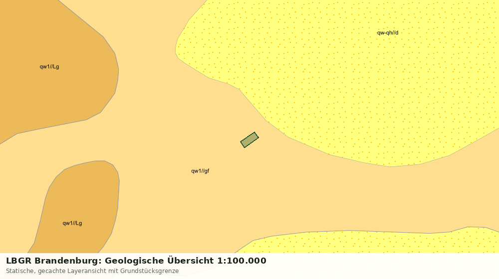 Statische Kartenansicht: LBGR Brandenburg: Geologische Übersicht 1:100.000
