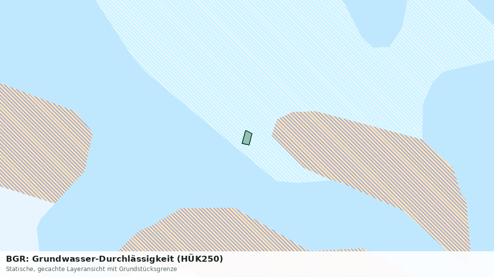 Statische Kartenansicht: BGR: Grundwasser-Durchlässigkeit (HÜK250)