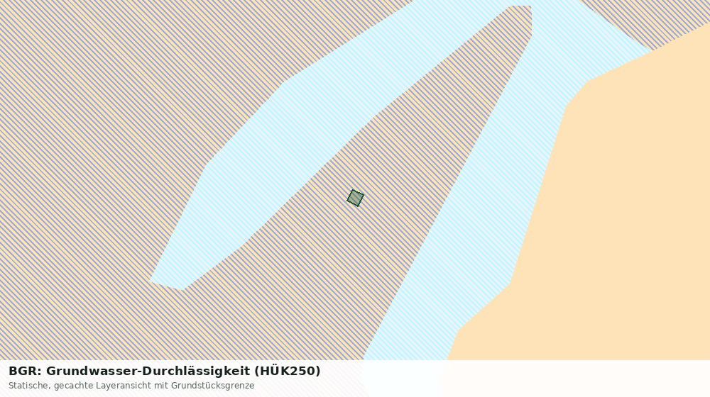 Statische Kartenansicht: BGR: Grundwasser-Durchlässigkeit (HÜK250)