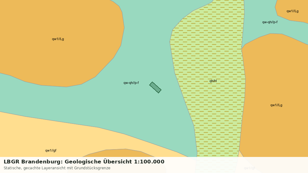 Statische Kartenansicht: LBGR Brandenburg: Geologische Übersicht 1:100.000