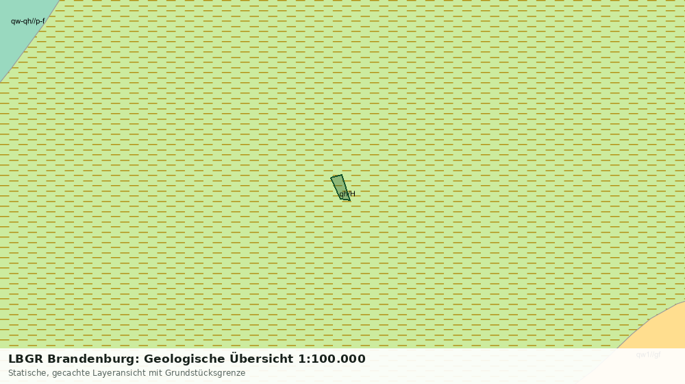 Statische Kartenansicht: LBGR Brandenburg: Geologische Übersicht 1:100.000