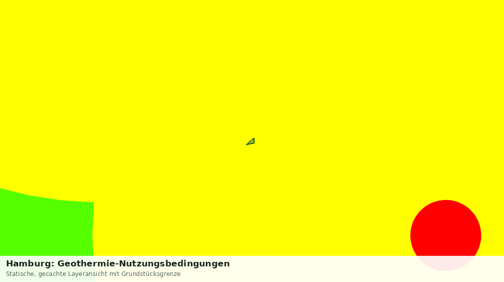 Statische Kartenansicht: Hamburg: Geothermie-Nutzungsbedingungen
